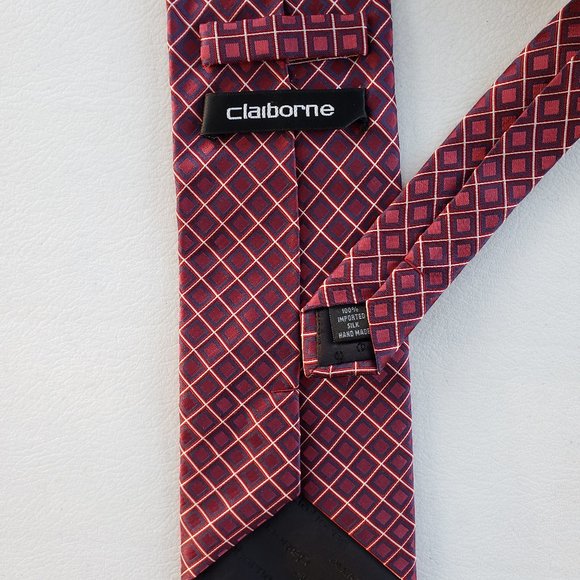 Claiborne Diamond Print Neck Tie - Picture 3 of 4